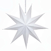 Звезда 30 см девятиконечная, белый