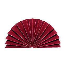 Веер-гармошка 160г/м 20 см, бордовый
