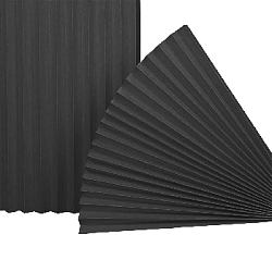 Веер-гармошка 180г/м 80 см, черный