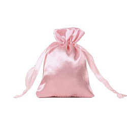 Мешочек атласный 15х20 см, персиковый